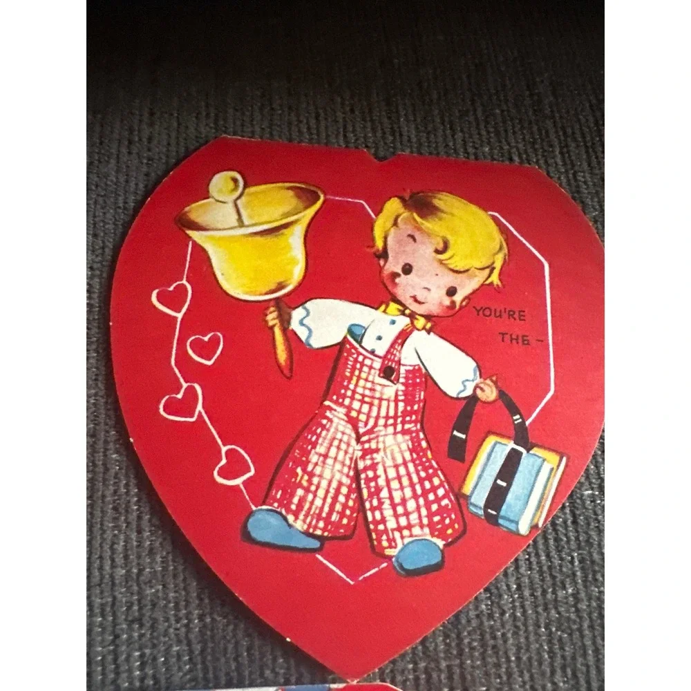 Vintage‎ 1950s Valentines Day Cards Lot 5 Gibson Ameri-Card Mid Century Die Cut